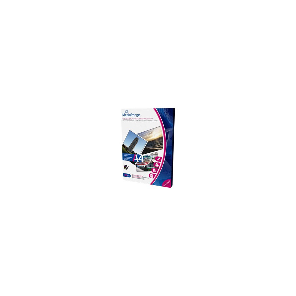 Produktbild för MediaRange - fotopapper - matt - 50 ark - A4 - 250 g/m²