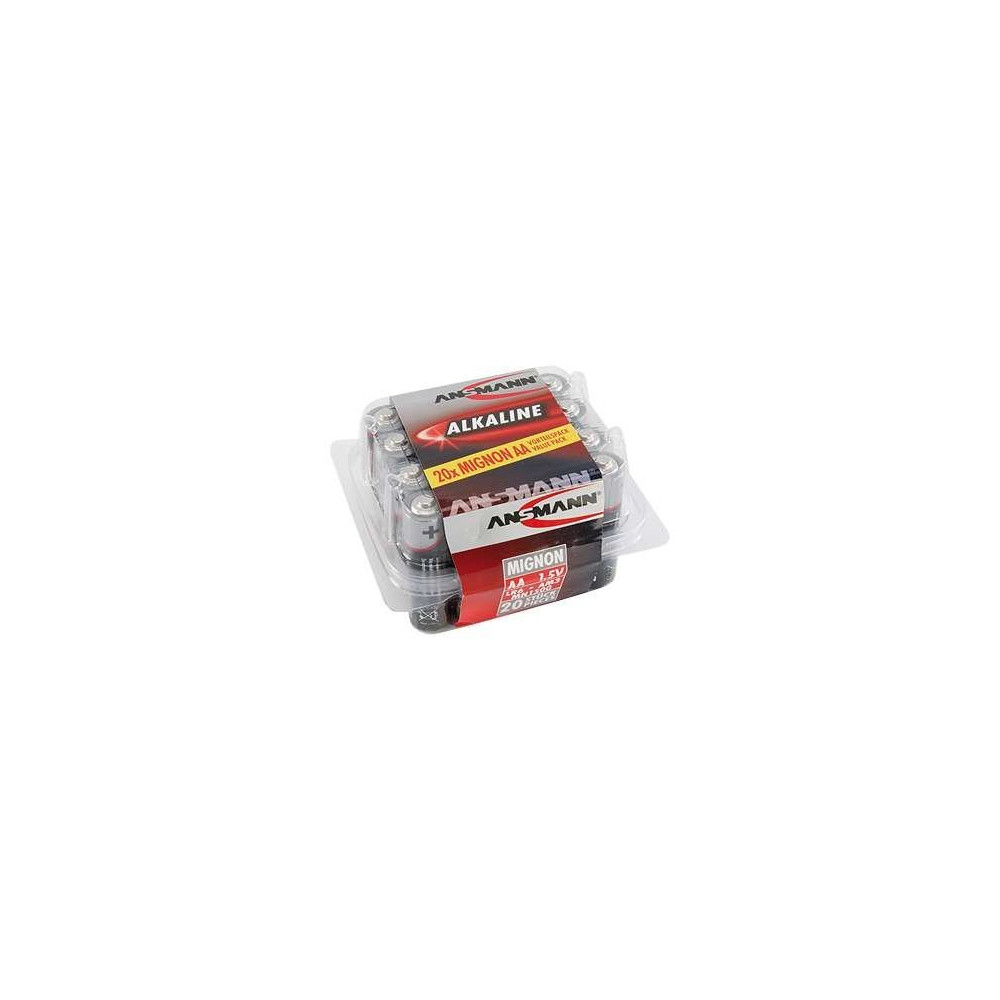 Produktbild för ANSMANN Mignon batteri - 20 x AA-typ - alkaliskt