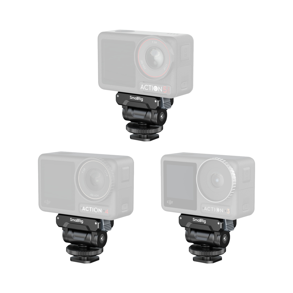 Produktbild för SmallRig 5436 Quick Release Support for DJI Osmo360 / Action 5 Pro / 4 / 3 with Cold Shoe Adapter