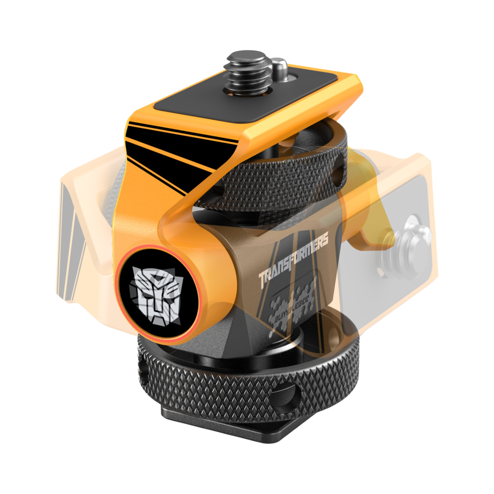 Produktbild för SmallRig 5519 Swivel and Tilt Adjustable Monitor Support with Cold Shoe（BumbleBee Edition）
