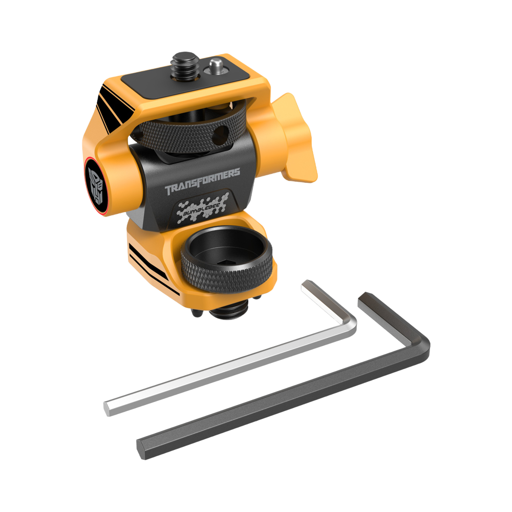 Produktbild för SmallRig 5520 Adjustable Monitor Support Compatible with ARRI 3/8''-16 Screws（BumbleBee Edition）