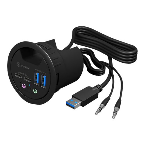 RaidSonic Technology ICY BOX IB-HUB1403B - hubb - 4 portar