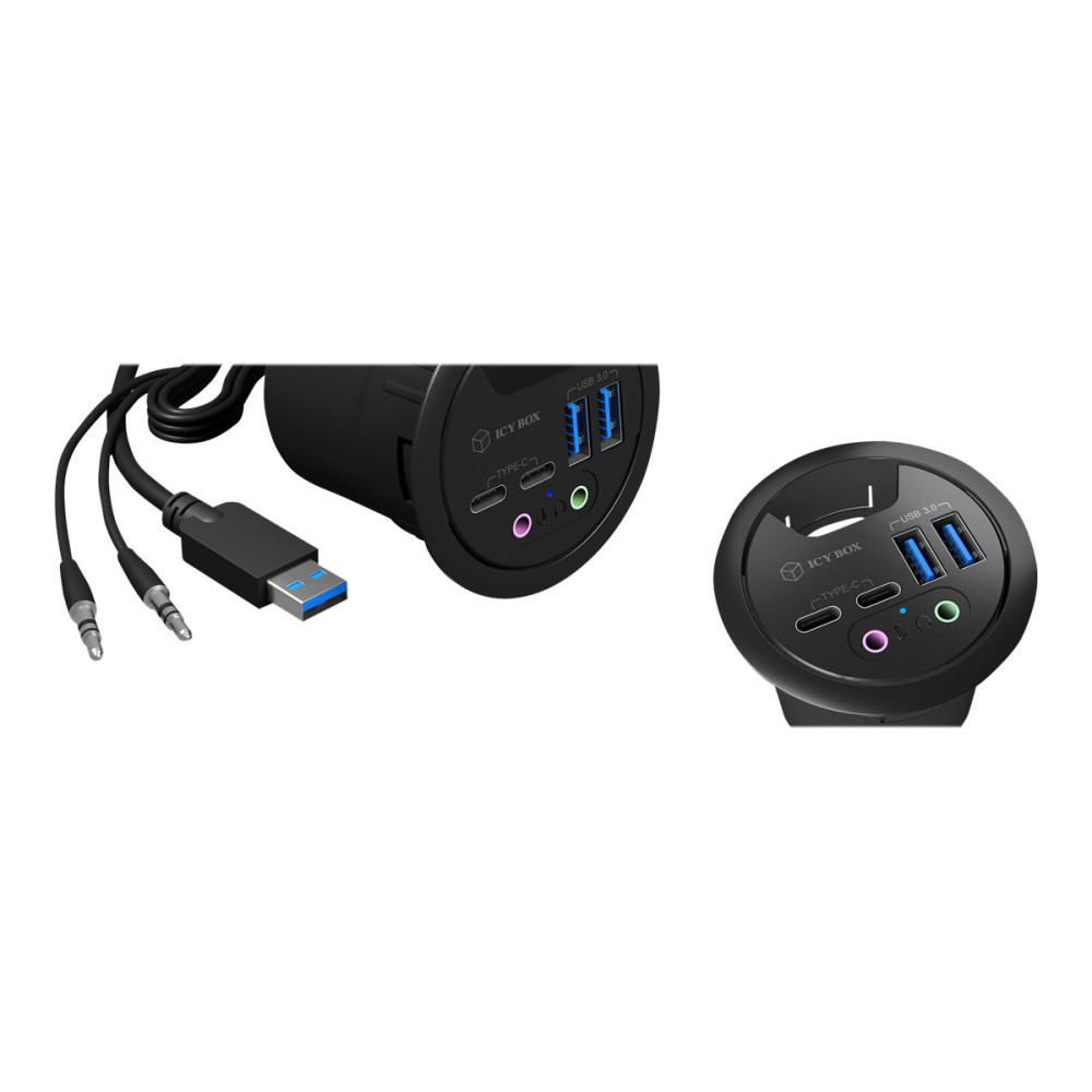 Produktbild för ICY BOX IB-HUB1403B - hubb - 4 portar