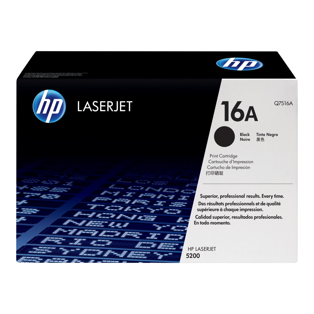 Produktbild för HP 16A - svart - original - LaserJet - tonerkassett (Q7516A)