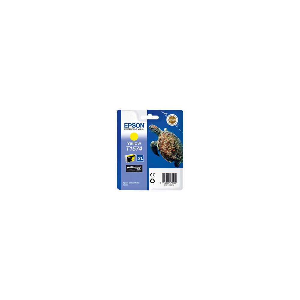 Produktbild för Epson T1574 - gul - original - bläckpatron