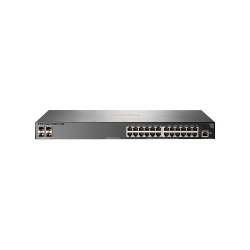 Hewlett Packard Enterprise HPE Aruba 2930F 24G 4SFP+ - switch - 24 portar - Administrerad - rackmonterbar