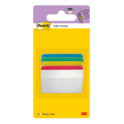 Post-it Index POST-IT stark 38x51v b/g/r/g 24/f