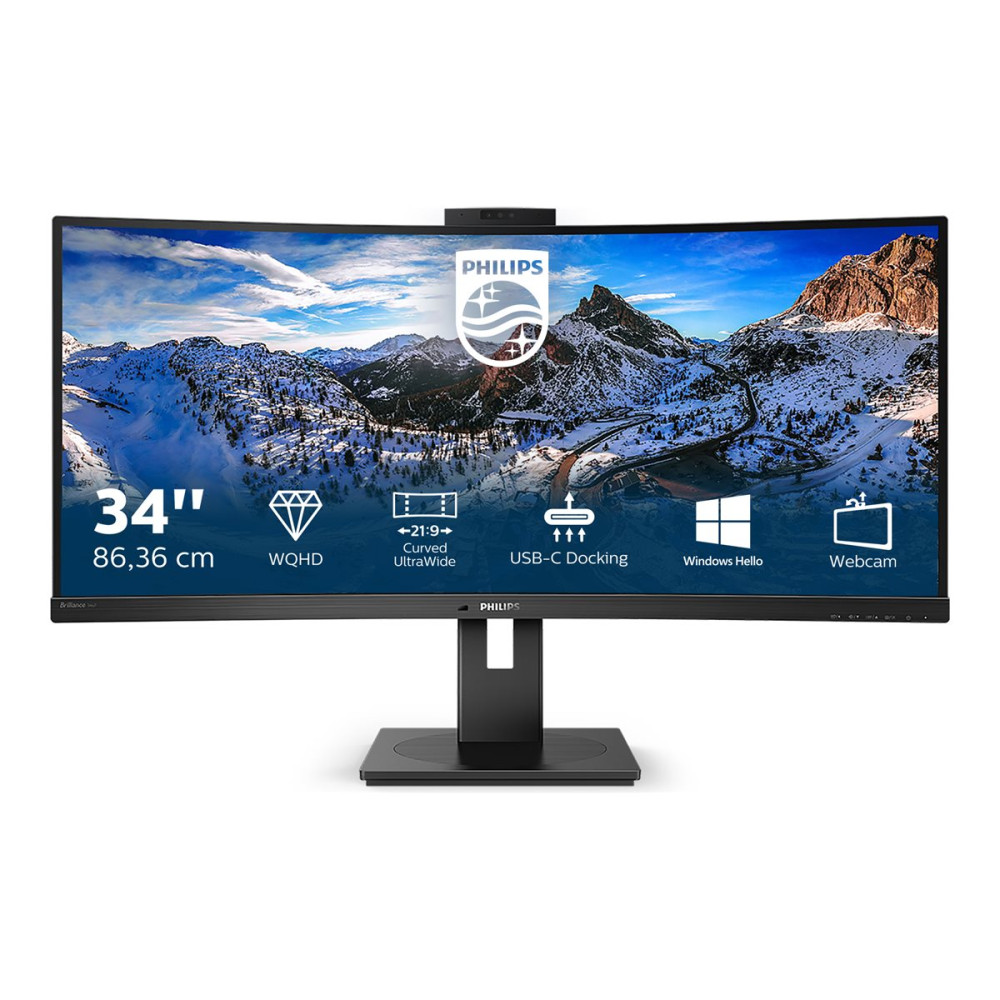 Produktbild för Philips P-line 346P1CRH - LED-skärm - böjd - 34" - HDR