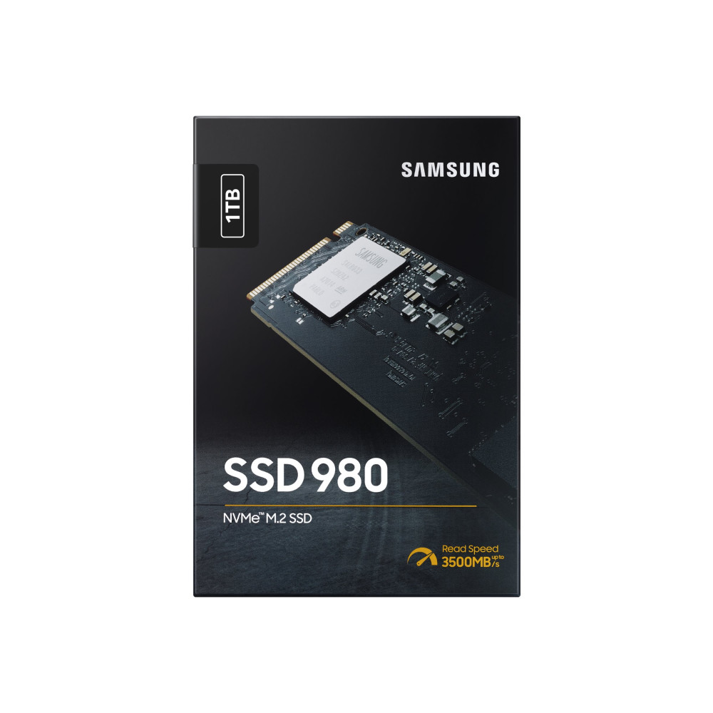 Produktbild för Samsung 980 MZ-V8V1T0BW - SSD - 1 TB - PCIe 3.0 x4 (NVMe)
