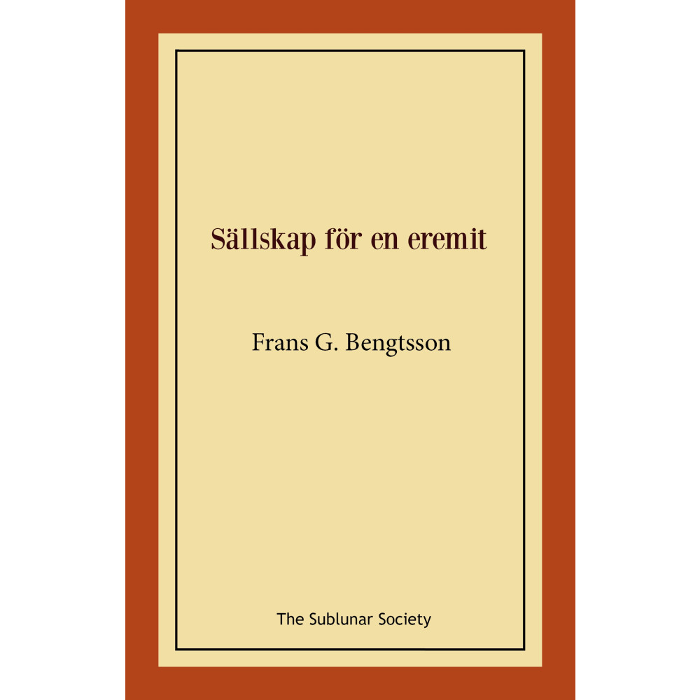 Produktbild för Sällskap för en eremit (häftad)