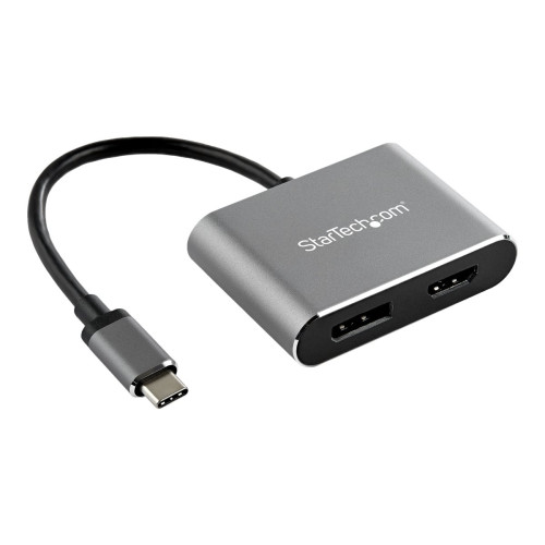 StarTech.com USB-C multiportvideoadapter - HDMI eller DisplayPort - 4K 60 Hz - videokort - DisplayPort / HDMI - 20.5 cm - Adaptrar & Hubbar
