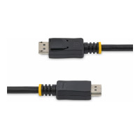 Produktbild för StarTech.com 0.5m Short DisplayPort 1.2 Cable with Latches DisplayPort 4k - DisplayPort-kabel - 50 cm