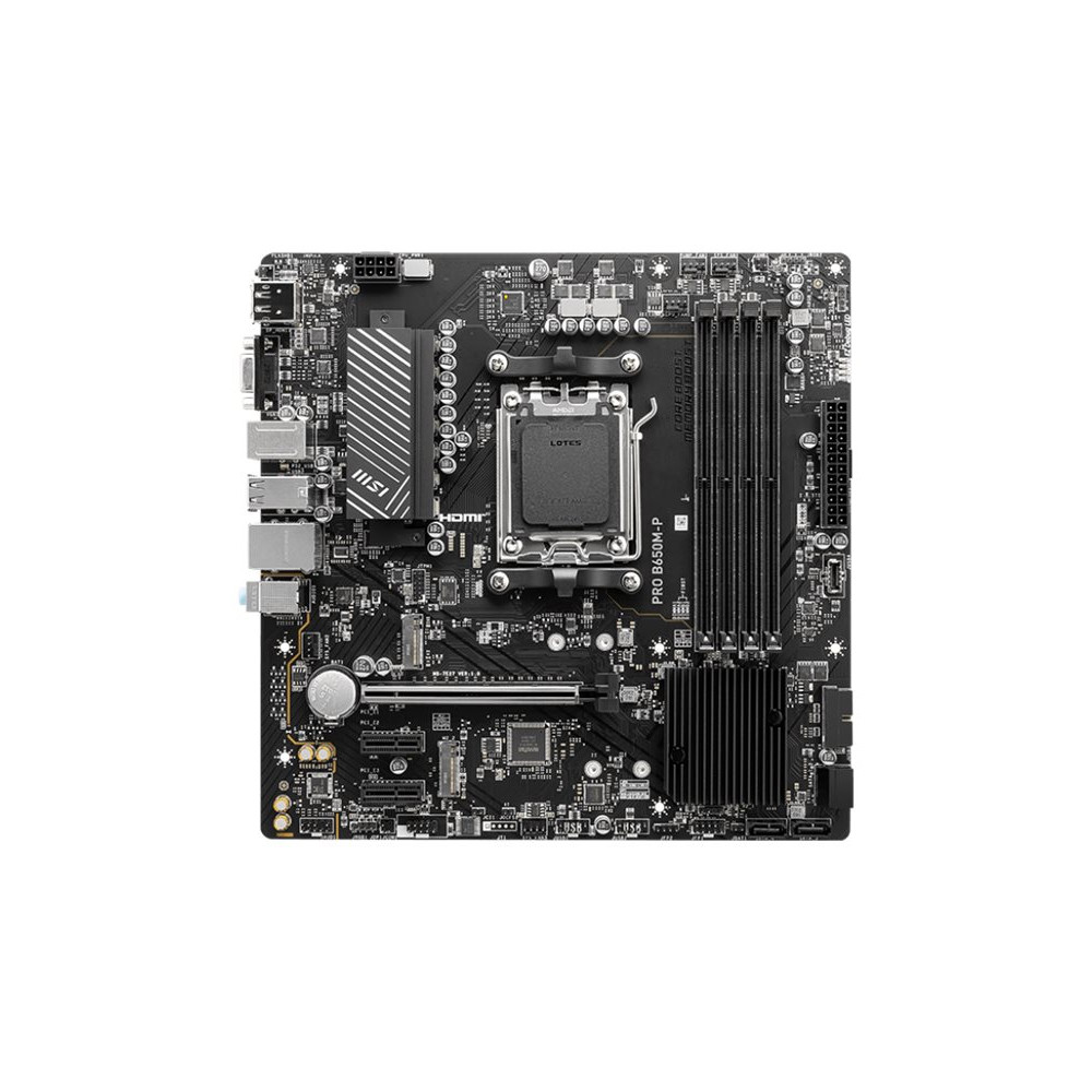 Produktbild för MSI PRO B650M-P - moderkort - micro ATX - Socket AM5 - AMD B650