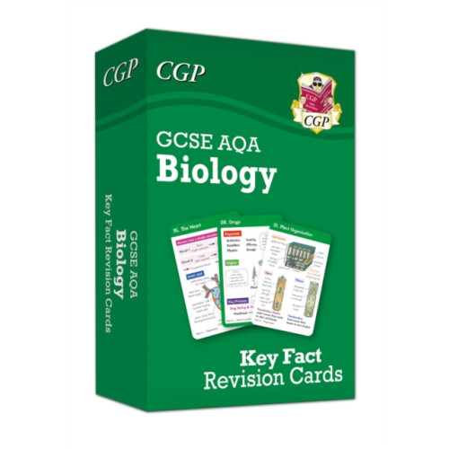 Coordination Group Publications Ltd (CGP) New GCSE Biology AQA Key Fact Revision Cards - Summary cards for quick revision (inbunden, eng)