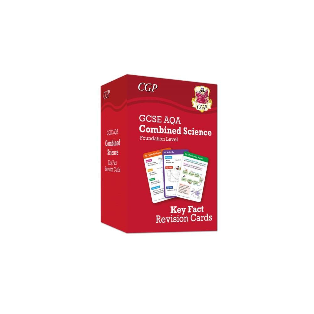 Produktbild för New GCSE Combined Science AQA Foundation Key Fact Revision Cards - Summary cards for quick revision (inbunden, eng)