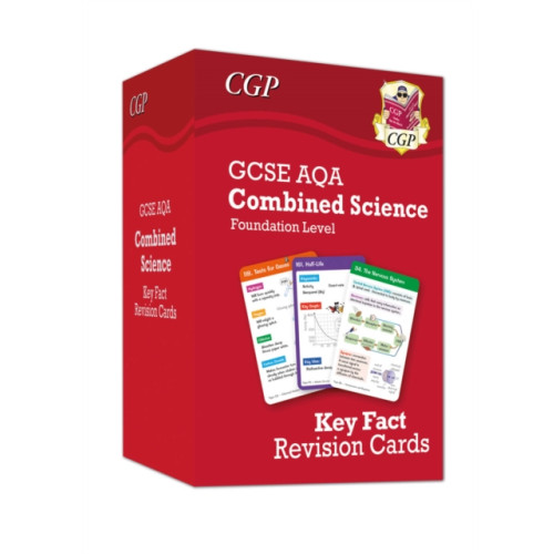 Coordination Group Publications Ltd (CGP) New GCSE Combined Science AQA Foundation Key Fact Revision Cards - Summary cards for quick revision (inbunden, eng)