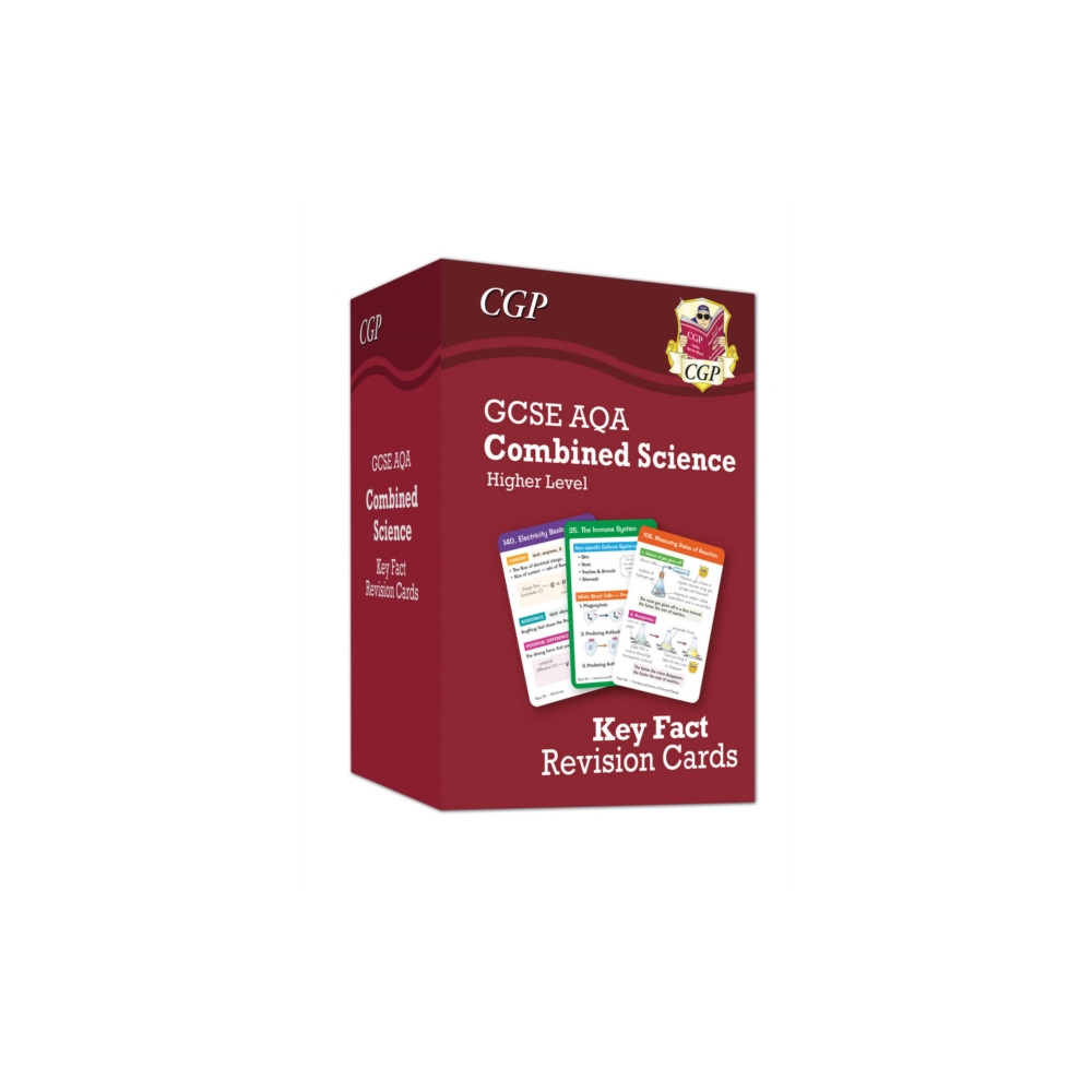 Produktbild för New GCSE Combined Science AQA Higher Key Fact Revision Cards - Summary cards for quick revision (inbunden, eng)
