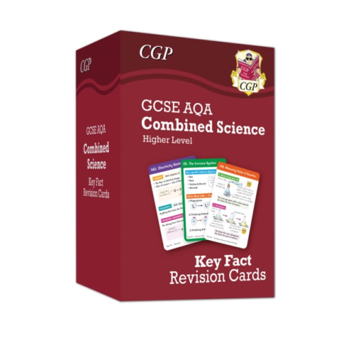 Coordination Group Publications Ltd (CGP) New GCSE Combined Science AQA Higher Key Fact Revision Cards - Summary cards for quick revision (inbunden, eng)