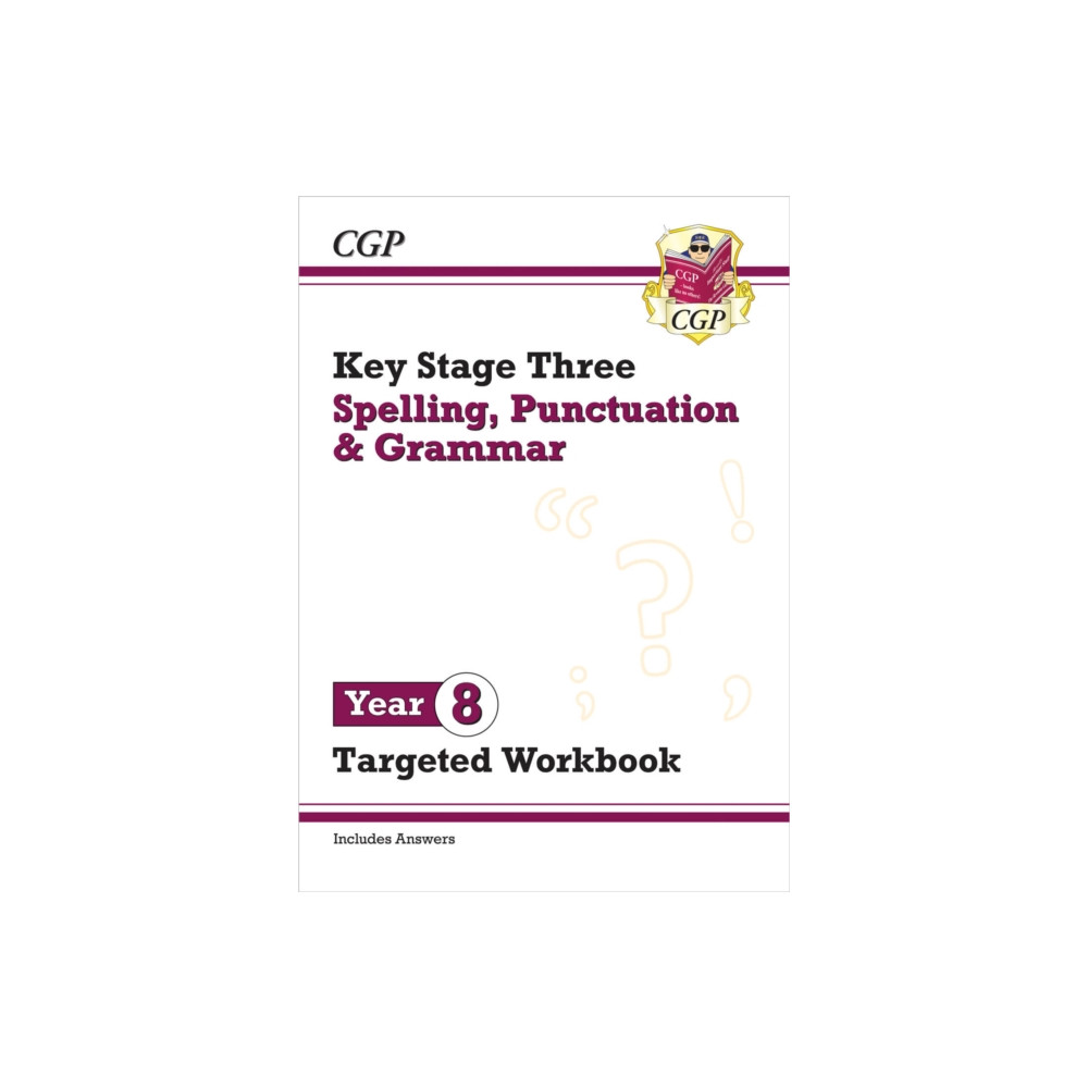 Produktbild för New KS3 Year 8 Spelling, Punctuation and Grammar Targeted Workbook (with answers) (häftad, eng)