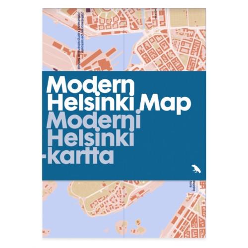 Blue Crow Media Modern Helsinki Map / Moderni Helsinki-kartta
