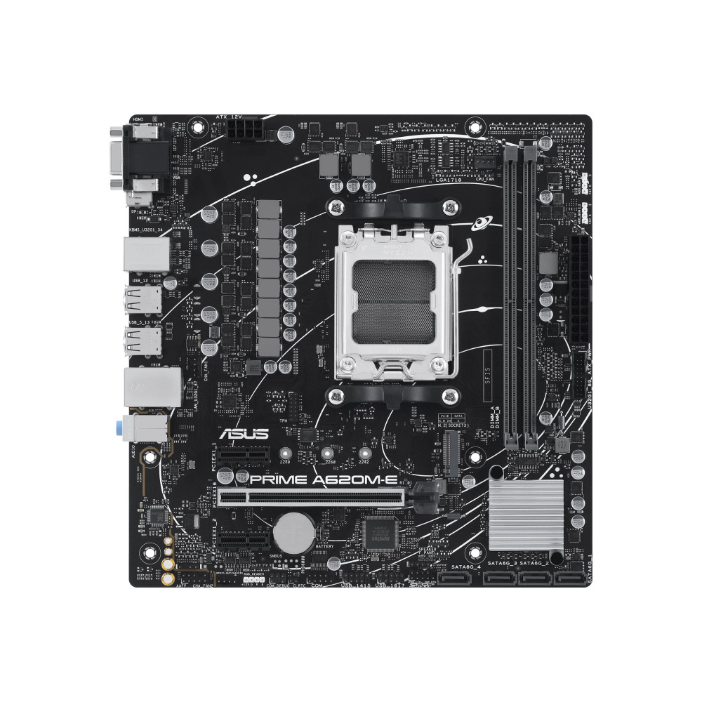 Produktbild för ASUS Prime A620M-E-CSM - moderkort - micro ATX - Socket AM5 - AMD A620