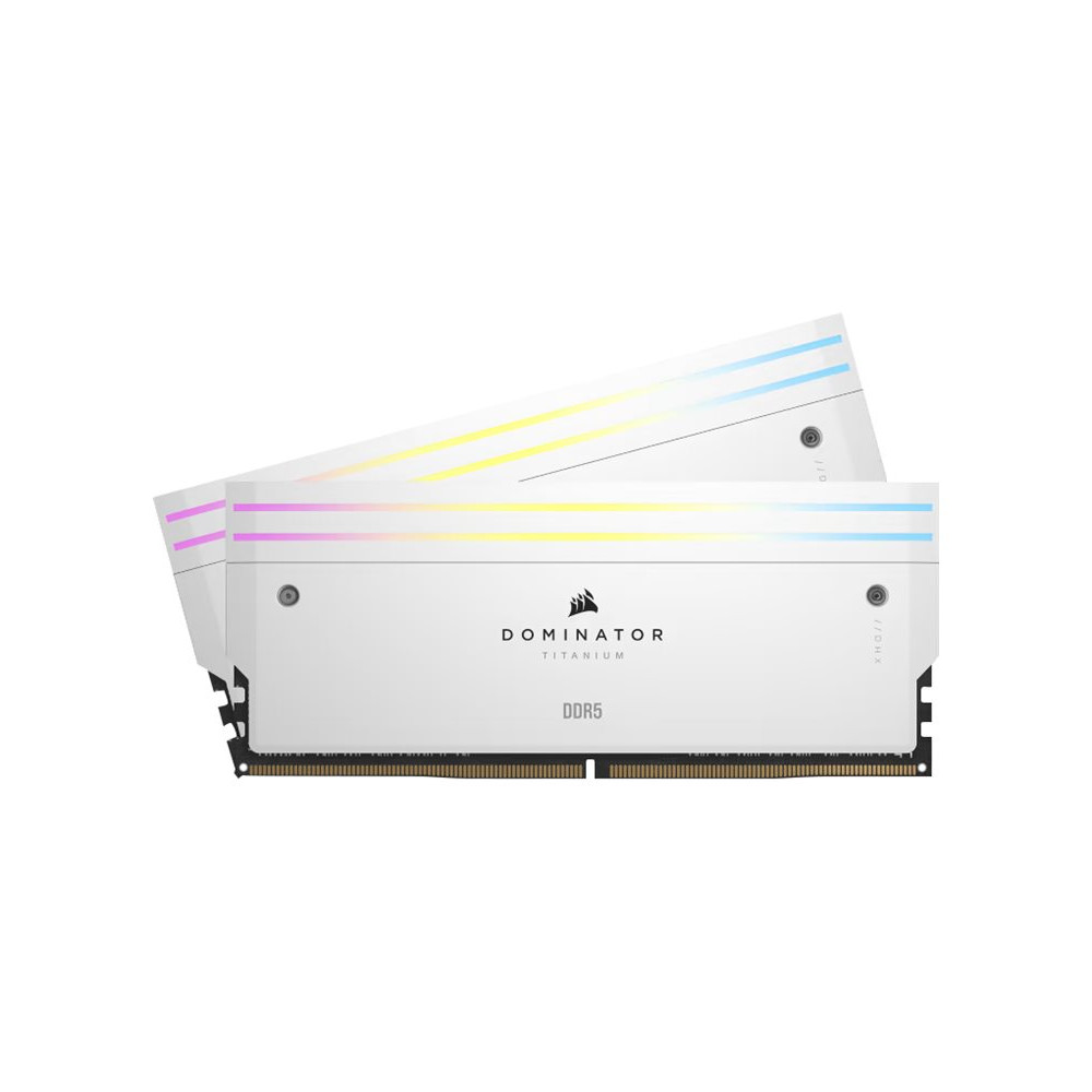 Produktbild för CORSAIR Dominator Titanium RGB - DDR5 - sats - 32 GB: 2 x 16 GB - DIMM 288-pin - 6000 MHz / PC5-48000 - ej buffrad