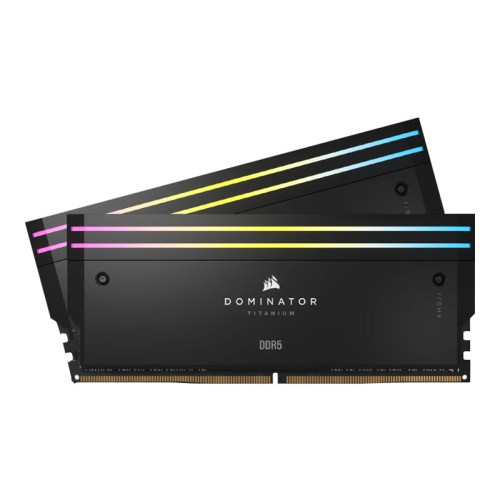 Corsair CORSAIR Dominator Titanium RGB - DDR5 - sats - 64 GB: 2 x 32 GB - DIMM 288-pin - 6400 MHz / PC5-51200 - ej buffrad