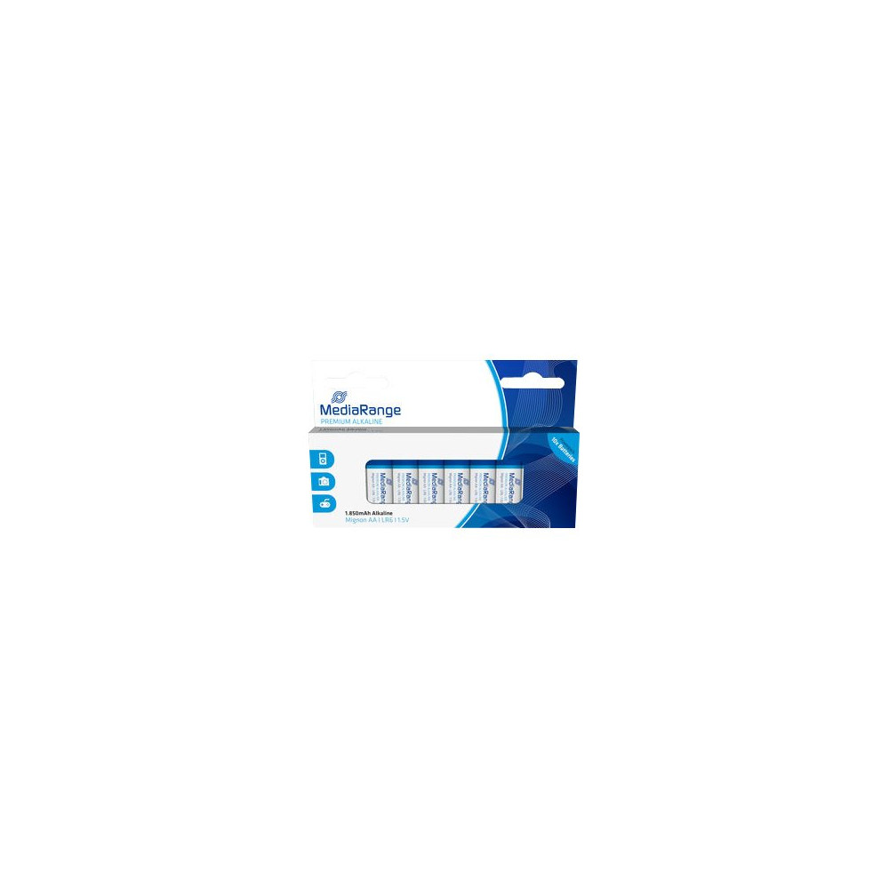 Produktbild för MediaRange Premium batteri - 10 x AA-typ - alkaliskt