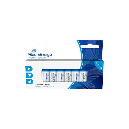 MediaRange MediaRange Premium batteri - 10 x AA-typ - alkaliskt