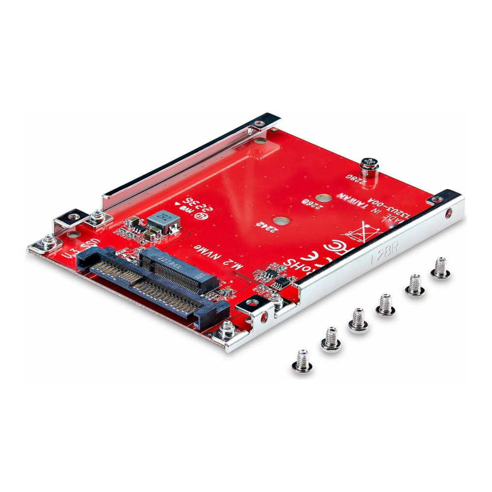 Produktbild för StarTech.com M.2 to U.3 Adapter, For M.2 NVMe SSDs, PCIe M.2 Drive to 2.5inch U.3 (SFF-TA-1001) Host Adapter/Converter, TAA Compliant - 2.5" Drive Form Factor (1M25-U3-M2-ADAPTER) - gränssnittsadapter - M.2 NVMe Card / PCIe 4.0 (NVMe) - U.3 - TAA-kompatib