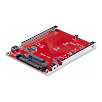 Produktbild för StarTech.com M.2 to U.3 Adapter, For M.2 NVMe SSDs, PCIe M.2 Drive to 2.5inch U.3 (SFF-TA-1001) Host Adapter/Converter, TAA Compliant - 2.5" Drive Form Factor (1M25-U3-M2-ADAPTER) - gränssnittsadapter - M.2 NVMe Card / PCIe 4.0 (NVMe) - U.3 - TAA-kompatib