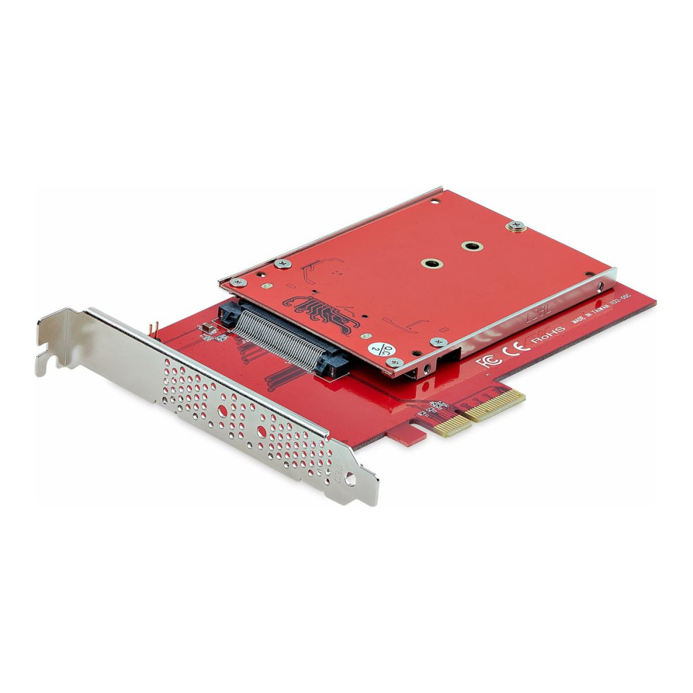 Produktbild för StarTech.com M.2 to U.3 Adapter, For M.2 NVMe SSDs, PCIe M.2 Drive to 2.5inch U.3 (SFF-TA-1001) Host Adapter/Converter, TAA Compliant - 2.5" Drive Form Factor (1M25-U3-M2-ADAPTER) - gränssnittsadapter - M.2 NVMe Card / PCIe 4.0 (NVMe) - U.3 - TAA-kompatib
