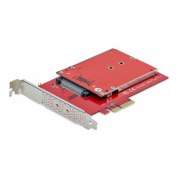 Produktbild för StarTech.com M.2 to U.3 Adapter, For M.2 NVMe SSDs, PCIe M.2 Drive to 2.5inch U.3 (SFF-TA-1001) Host Adapter/Converter, TAA Compliant - 2.5" Drive Form Factor (1M25-U3-M2-ADAPTER) - gränssnittsadapter - M.2 NVMe Card / PCIe 4.0 (NVMe) - U.3 - TAA-kompatib