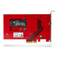 Produktbild för StarTech.com M.2 to U.3 Adapter, For M.2 NVMe SSDs, PCIe M.2 Drive to 2.5inch U.3 (SFF-TA-1001) Host Adapter/Converter, TAA Compliant - 2.5" Drive Form Factor (1M25-U3-M2-ADAPTER) - gränssnittsadapter - M.2 NVMe Card / PCIe 4.0 (NVMe) - U.3 - TAA-kompatib