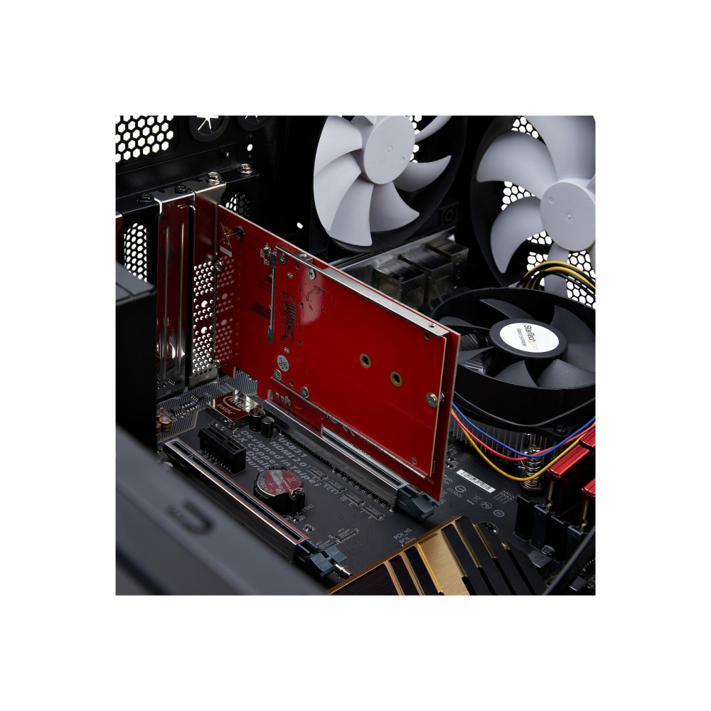 Produktbild för StarTech.com M.2 to U.3 Adapter, For M.2 NVMe SSDs, PCIe M.2 Drive to 2.5inch U.3 (SFF-TA-1001) Host Adapter/Converter, TAA Compliant - 2.5" Drive Form Factor (1M25-U3-M2-ADAPTER) - gränssnittsadapter - M.2 NVMe Card / PCIe 4.0 (NVMe) - U.3 - TAA-kompatib