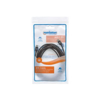 Produktbild för Manhattan USB-C to USB-C Cable, 3m, Male to Male, Black, 480 Mbps (USB 2.0), Hi-Speed USB, Lifetime Warranty, Polybag - USB typ C-kabel - USB-C till USB-C - 3 m