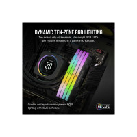 Produktbild för CORSAIR Vengeance RGB - DDR5 - sats - 32 GB: 2 x 16 GB - DIMM 288-pin / PC5-48000