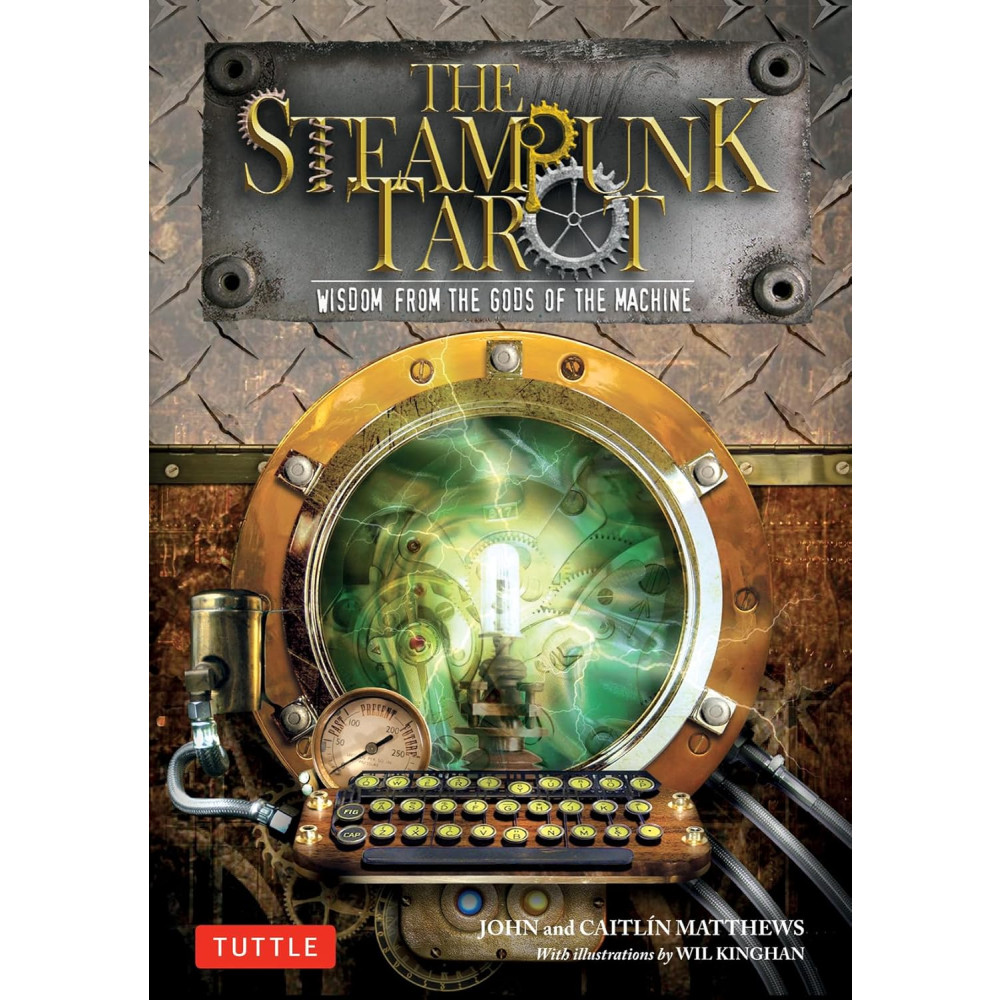 Produktbild för STEAMPUNK TAROT: Wisdom From The Gods Of The Machine (78-card deck & book)