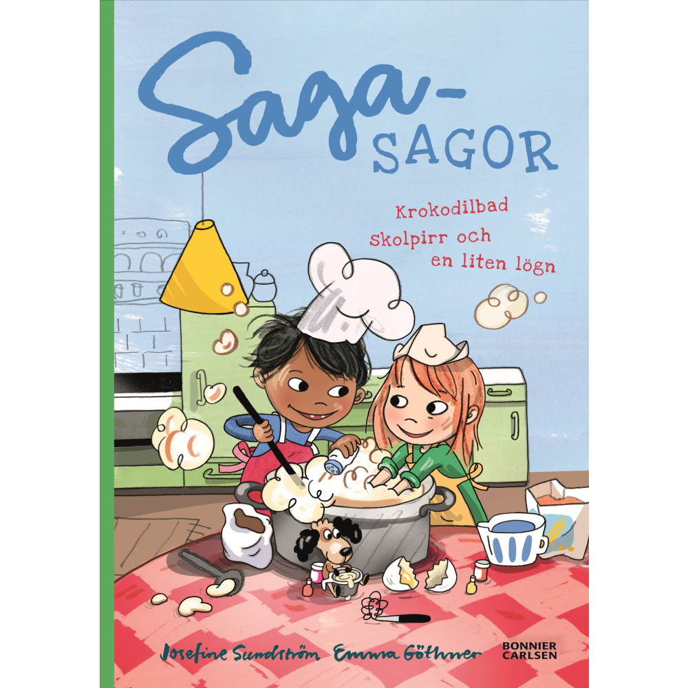 Produktbild för Sagasagor. Krokodilbad, skolpirr och en liten lögn (inbunden)
