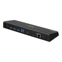 Produktbild för StarTech.com USB 3.0-dockningsstation för dubbla skärmar med HDMI och 4K DisplayPort - dockningsstation - USB - HDMI, DP - 1GbE