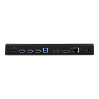 Produktbild för StarTech.com USB 3.0-dockningsstation för dubbla skärmar med HDMI och 4K DisplayPort - dockningsstation - USB - HDMI, DP - 1GbE
