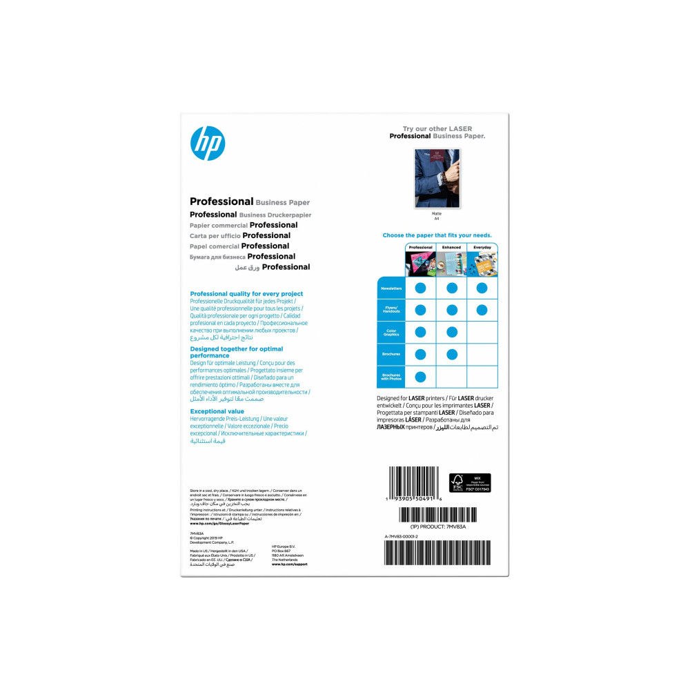 Produktbild för HP Professional Glossy Paper - fotopapper - blank - 150 ark - A4 - 200 g/m²