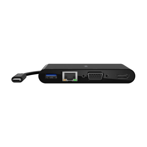 Belkin International Belkin multimedia- och laddningsadapter - USB-C - VGA, HDMI - 1GbE