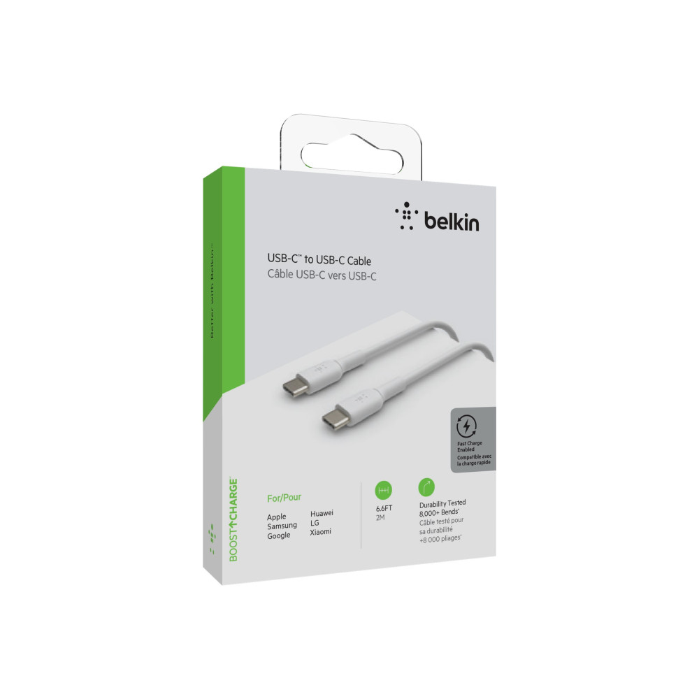Produktbild för Belkin BoostCharge - USB typ C-kabel - USB-C till USB-C - 2 m