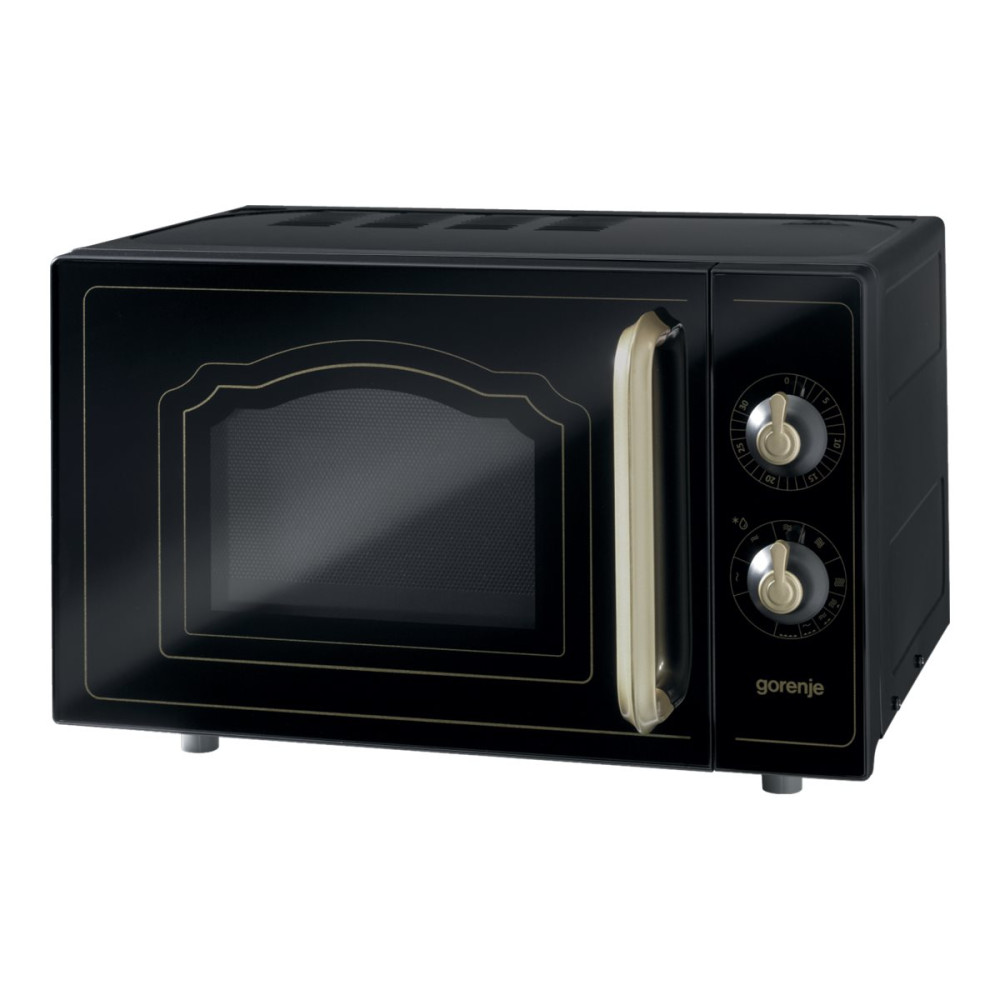 Produktbild för Gorenje Classico MO4250CLB - mikrovågsugn med grill - fristående - svart
