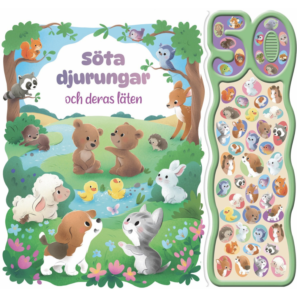 Produktbild för Söta djurungar och deras läten (bok, board book)