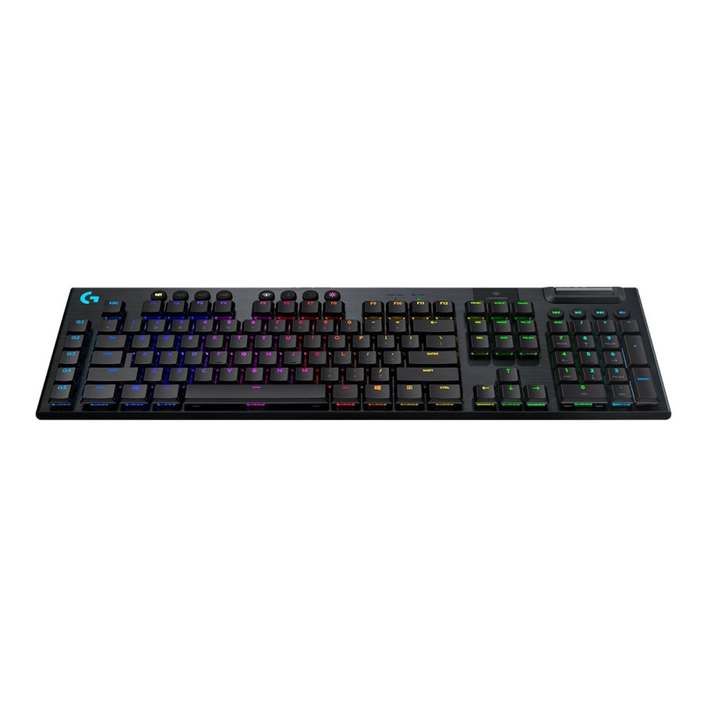 Produktbild för Logitech G915 LIGHTSPEED Wireless RGB Mechanical Gaming Keyboard - GL Tactile - tangentbord - Nordisk - svart Inmatningsenhet