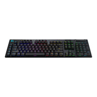 Produktbild för Logitech G915 LIGHTSPEED Wireless RGB Mechanical Gaming Keyboard - GL Tactile - tangentbord - Nordisk - svart Inmatningsenhet