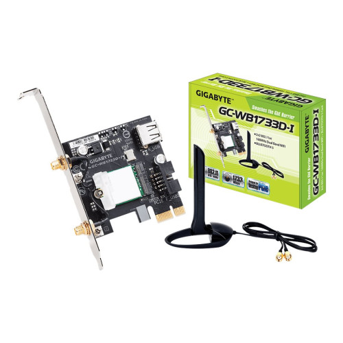 Gigabyte Technology Gigabyte GC-WB1733D-I (rev. 1.0) - nätverksadapter - PCI Express x1