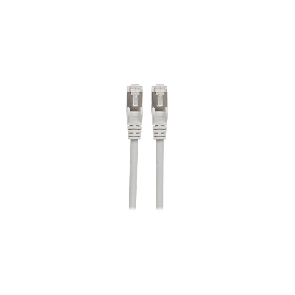Produktbild för Intellinet Network Patch Cable, Cat6, 7.5m, Grey, Copper, S/FTP, LSOH / LSZH, PVC, RJ45, Gold Plated Contacts, Snagless, Booted, Lifetime Warranty, Polybag - patch-kabel - 7.5 m - grå
